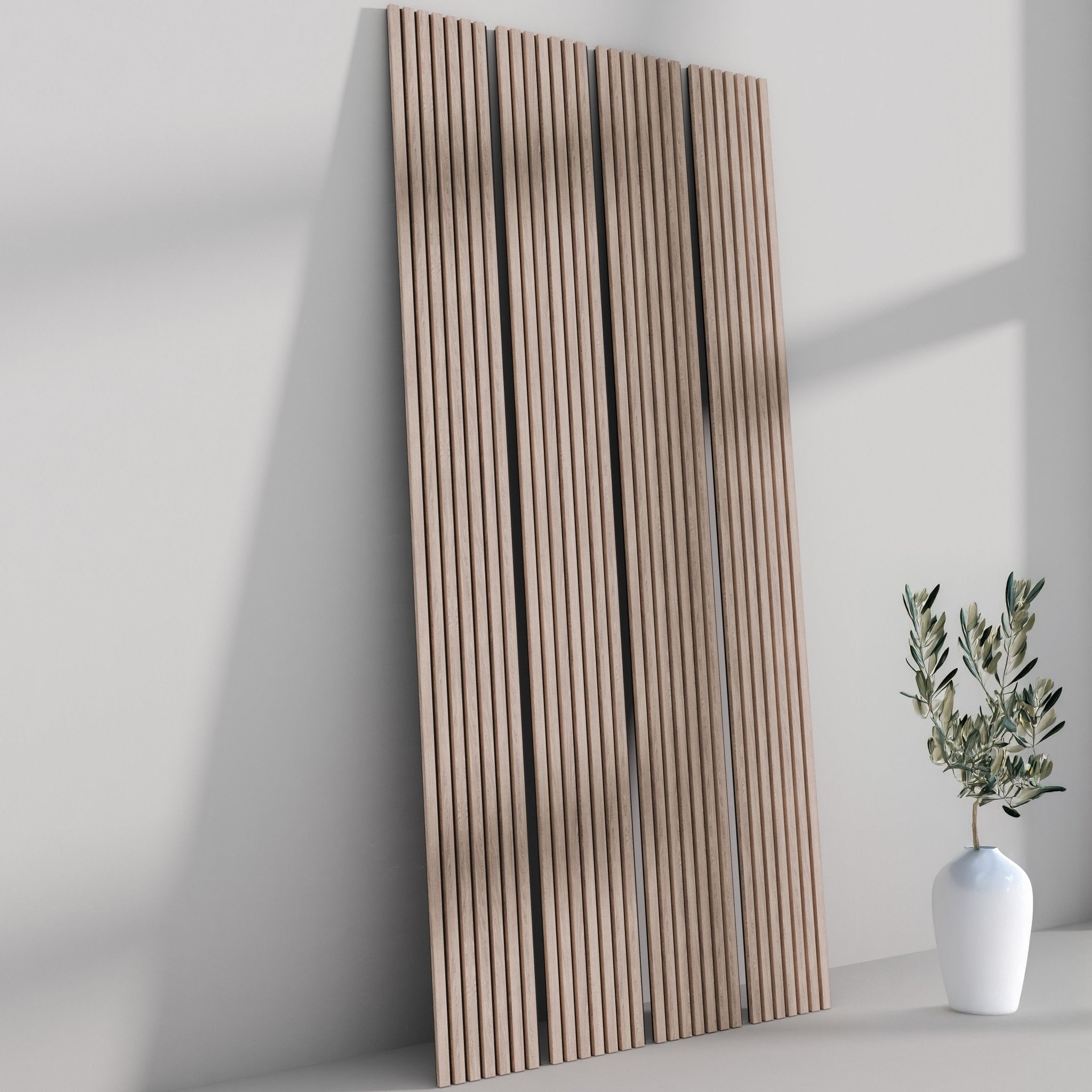 American Walnut TrueWood 3 - Sided Veneer Acoustic Slat Panel - Slats.co