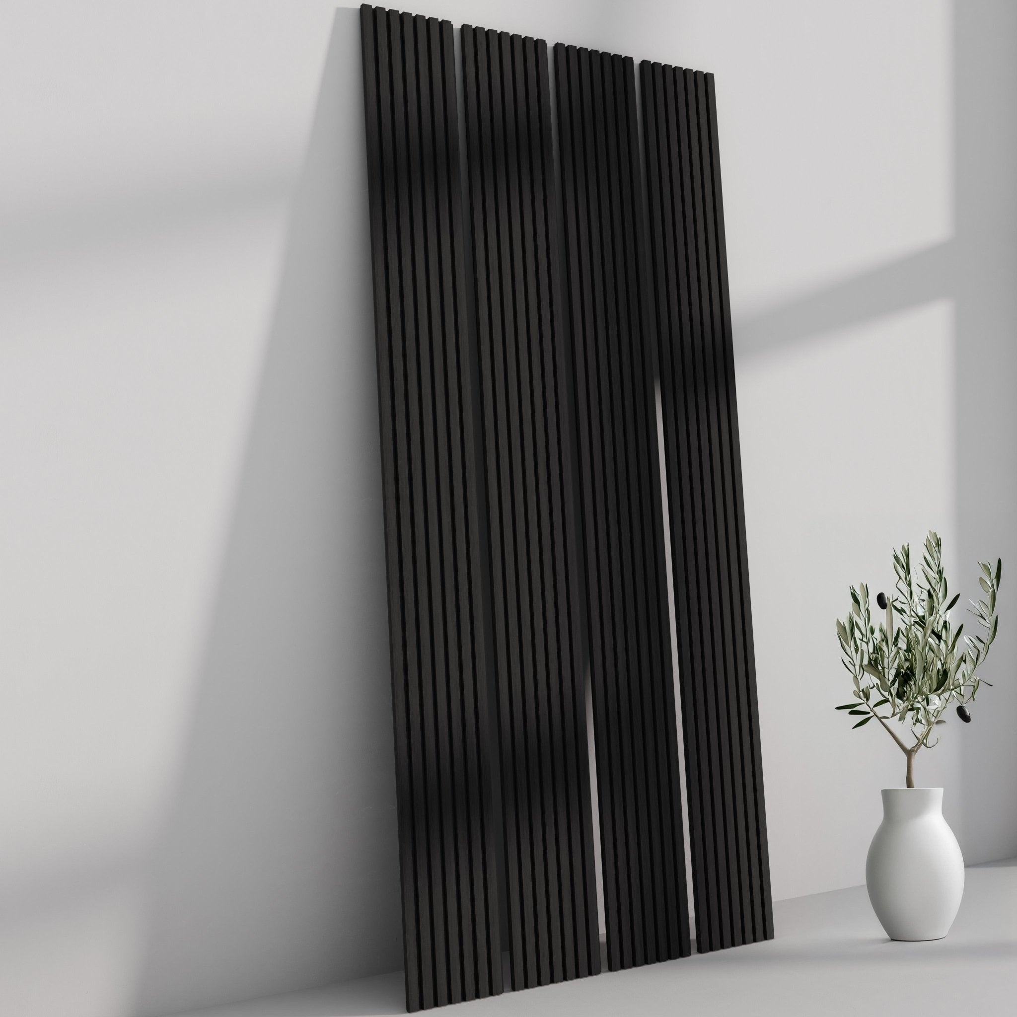 Black Oak TrueWood 3 - Sided Veneer Acoustic Slat Panel - Slats.co