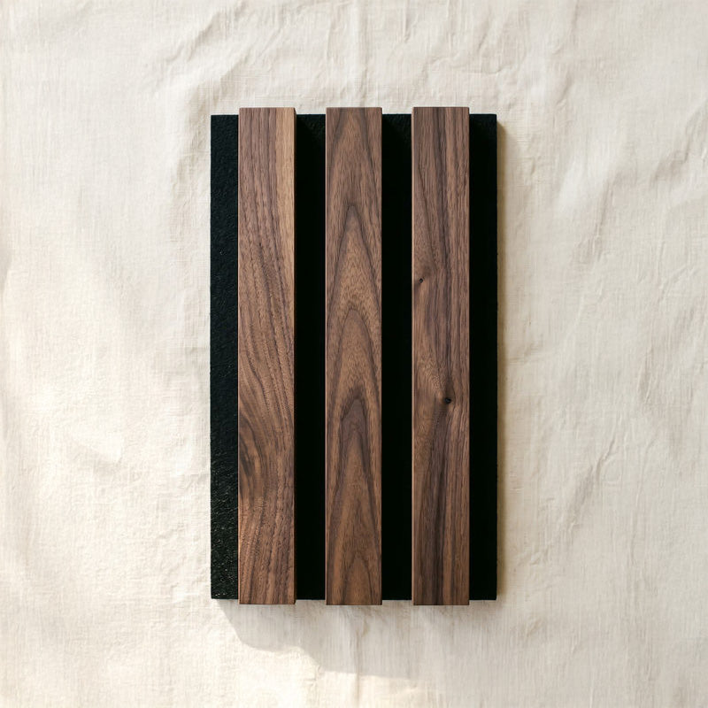 Solid Walnut Slat Panel Sample