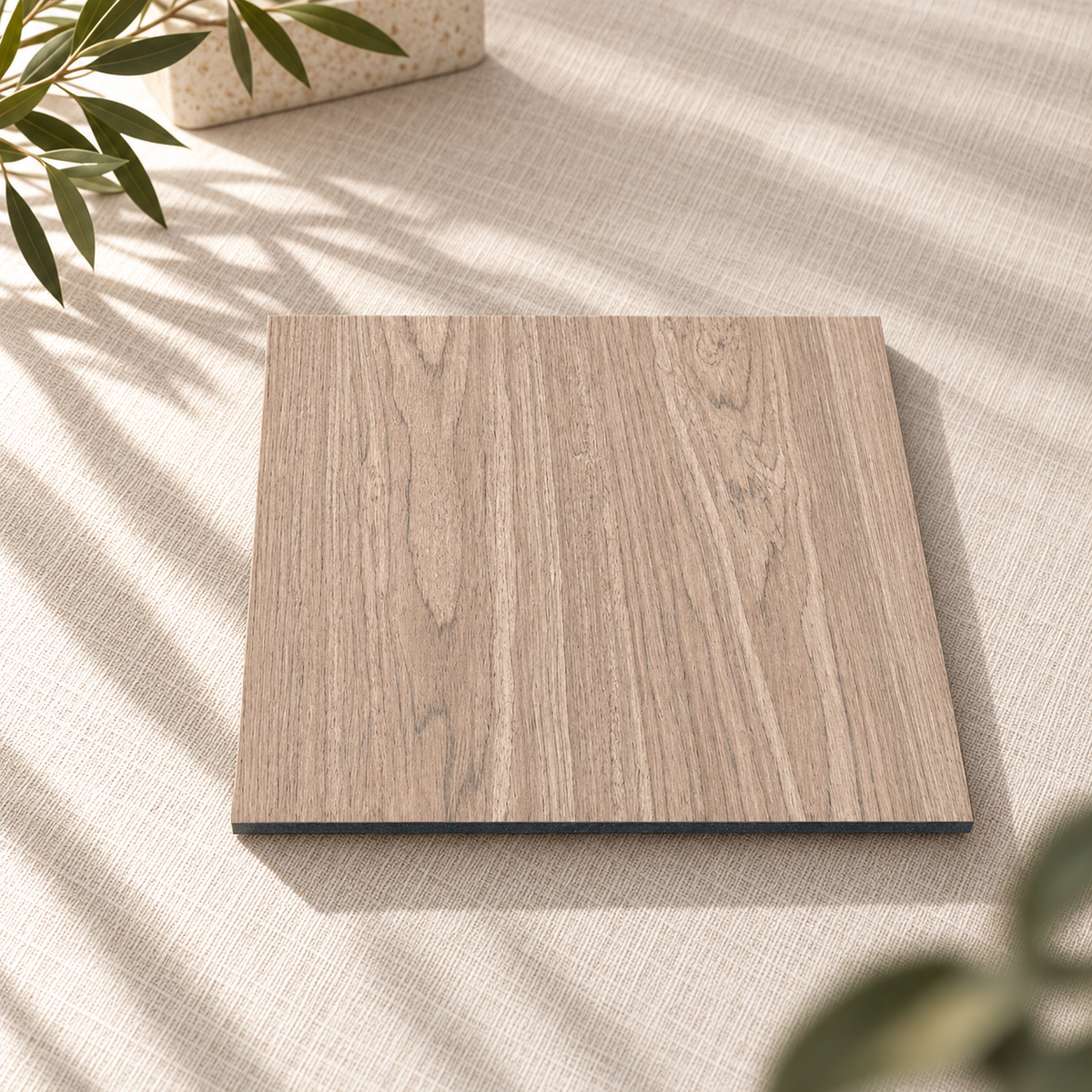 ULTRALIGHT Accent Wall Panel Sample in Walnut, Black Felt
