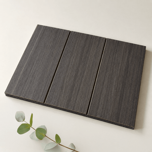 ULTRALIGHT Wide Wood Slat Panel Sample – Dark Smoke Oak
