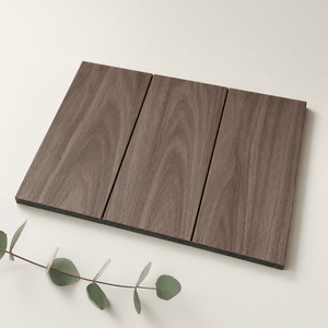 ULTRALIGHT Wide Wood Slat Panel Sample – Walnut