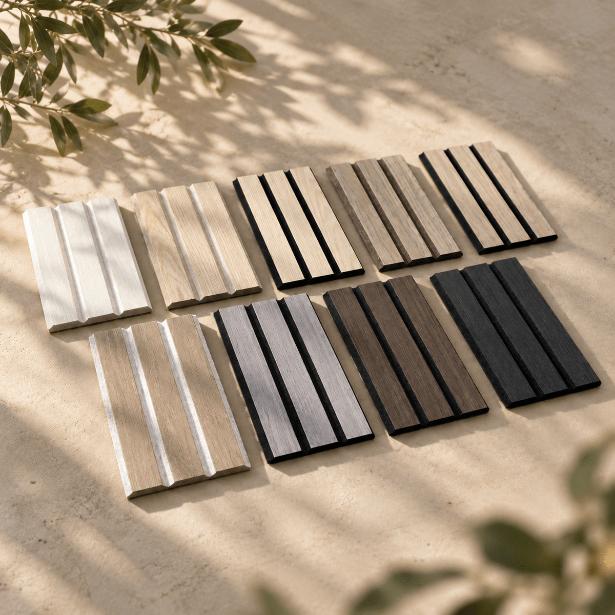 ULTRALIGHT Wood Slat Wall Panel Sample Kit - Slats.co