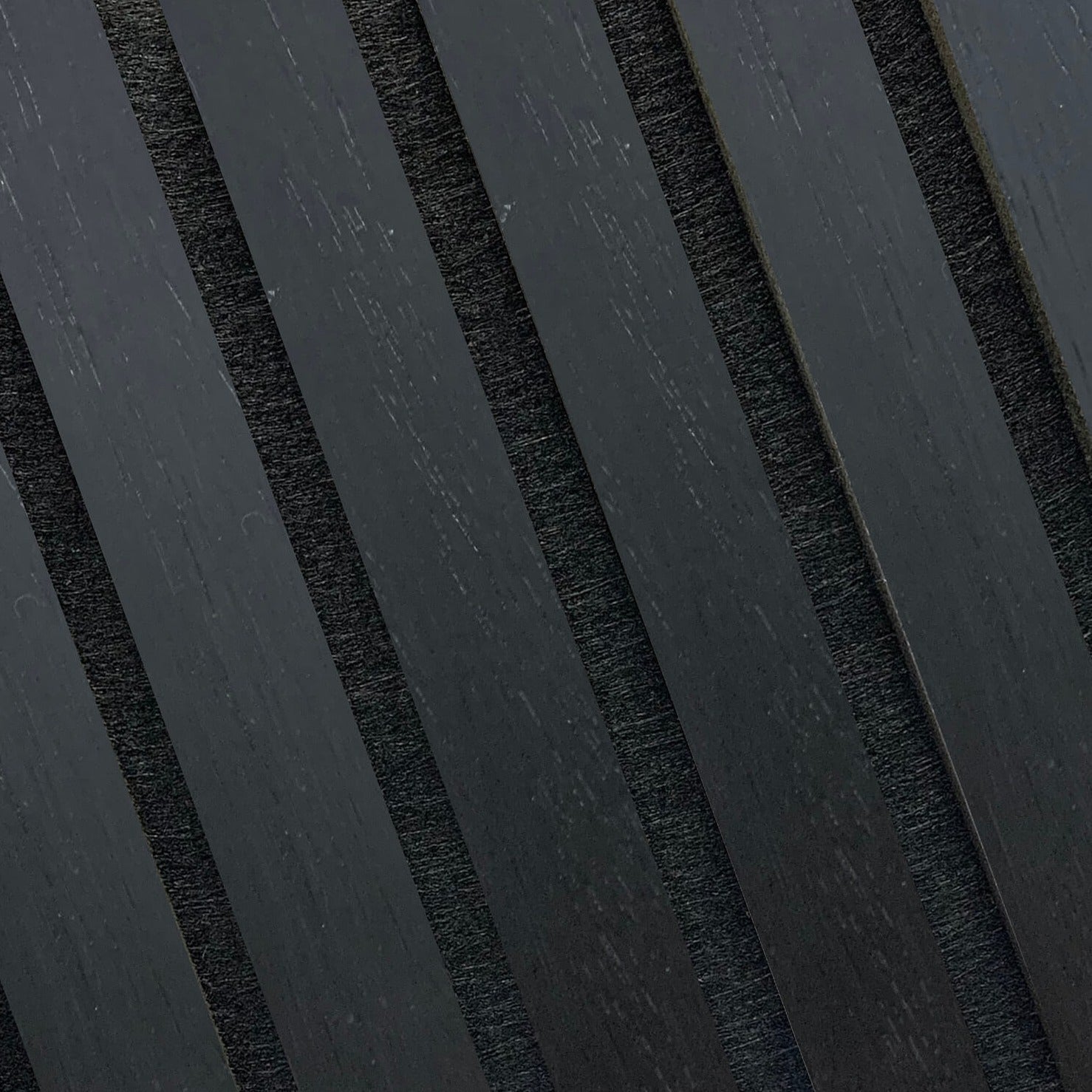 Wood Slat Acoustic Panel in Black Oak - Slats.co