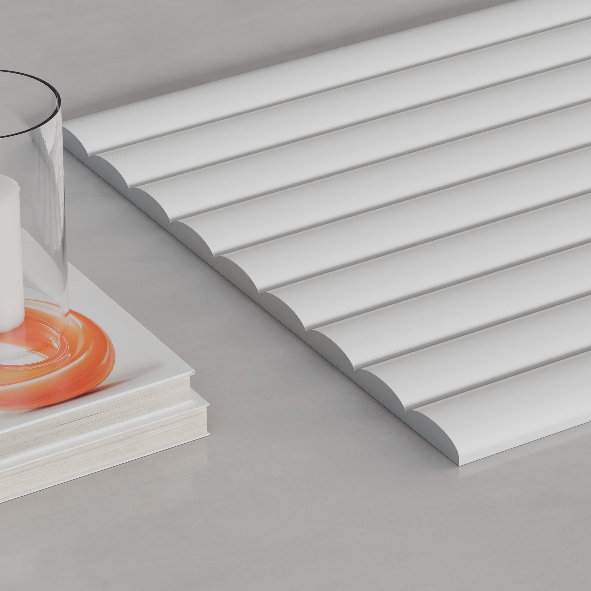 106" Ridge Paint Ready Fluted Wall Panels