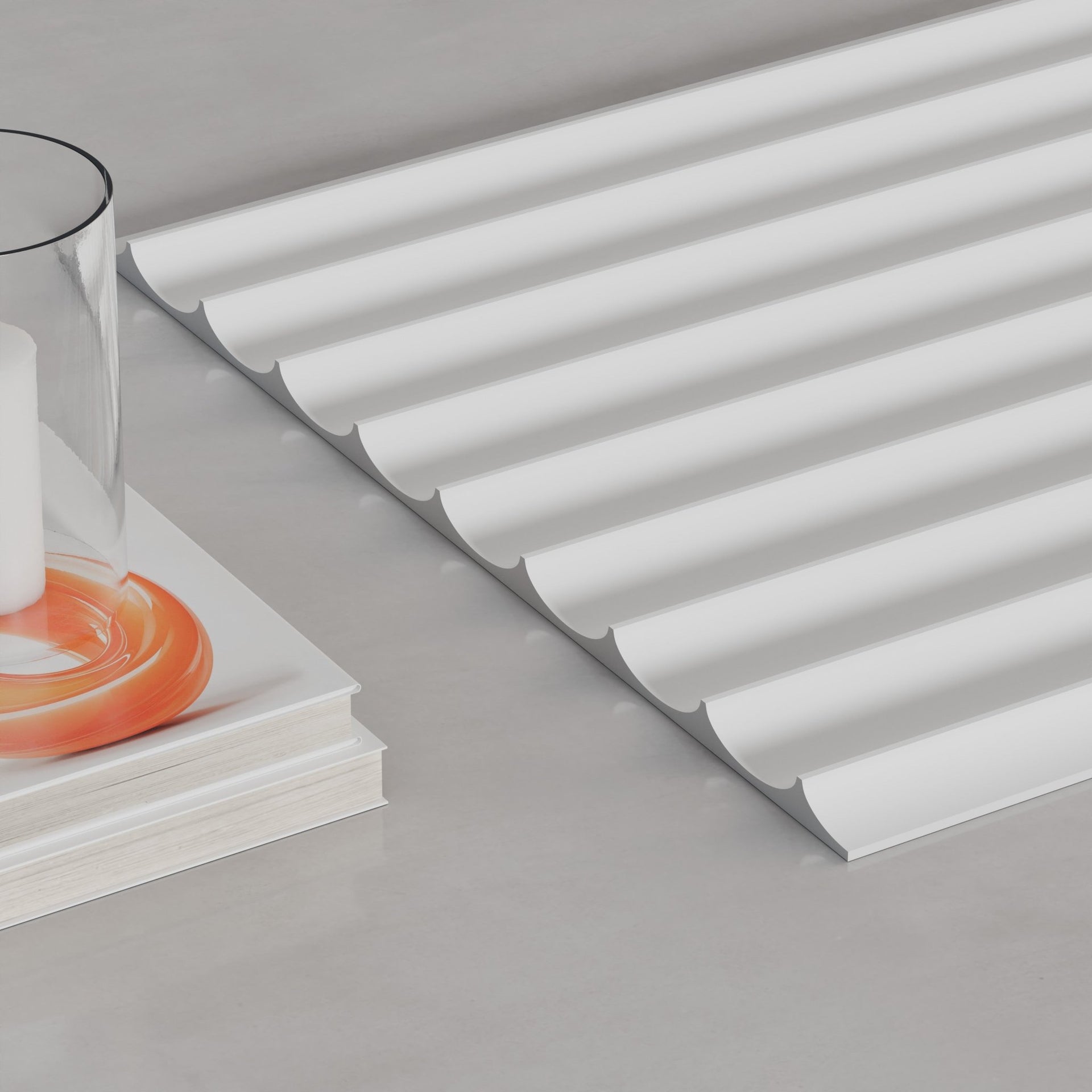 106" Valley Paint Ready Fluted Wall Panels