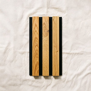 Solid Oak Slat Panel Sample