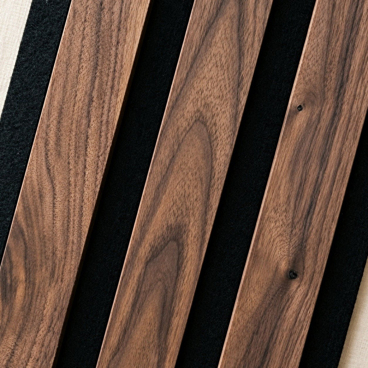 Solid Walnut Slat Panel Sample - Slats.co