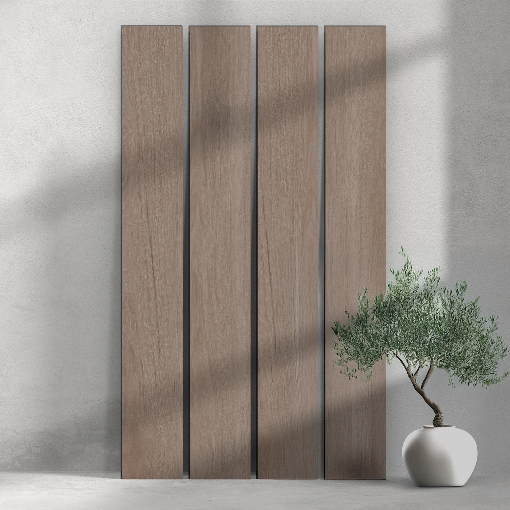 ULTRALIGHT Flexible Lightweight Full Walnut Accent Wall Panels with Black Felt Backing - Slats.co