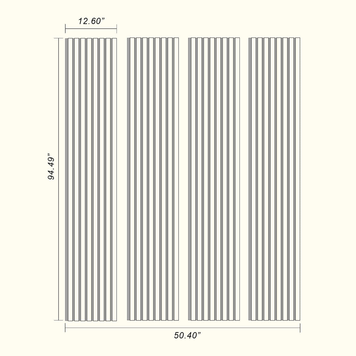 ULTRALIGHT Flexible Lightweight Grey Oak Acoustic Wood Slat Wall Panel