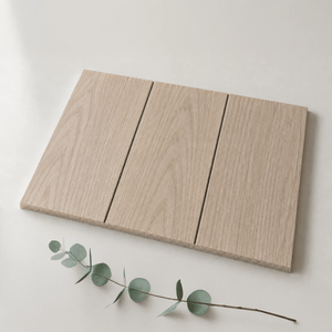 ULTRALIGHT Wide Wood Slat Panel Sample – White Oak