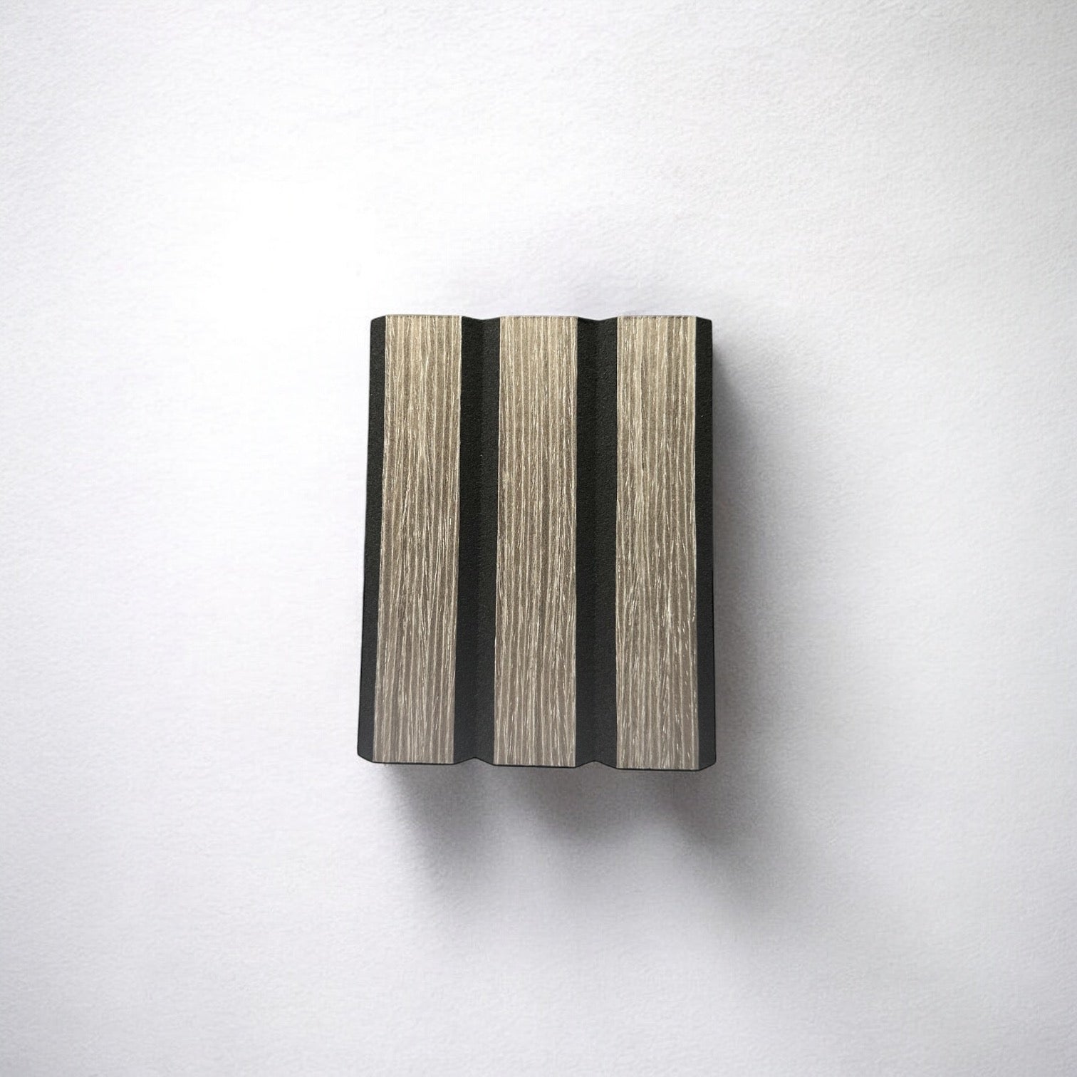 ULTRALIGHT Wood Slat Acoustic Panel Sample in Grey Oak, Black Felt - Slats.co