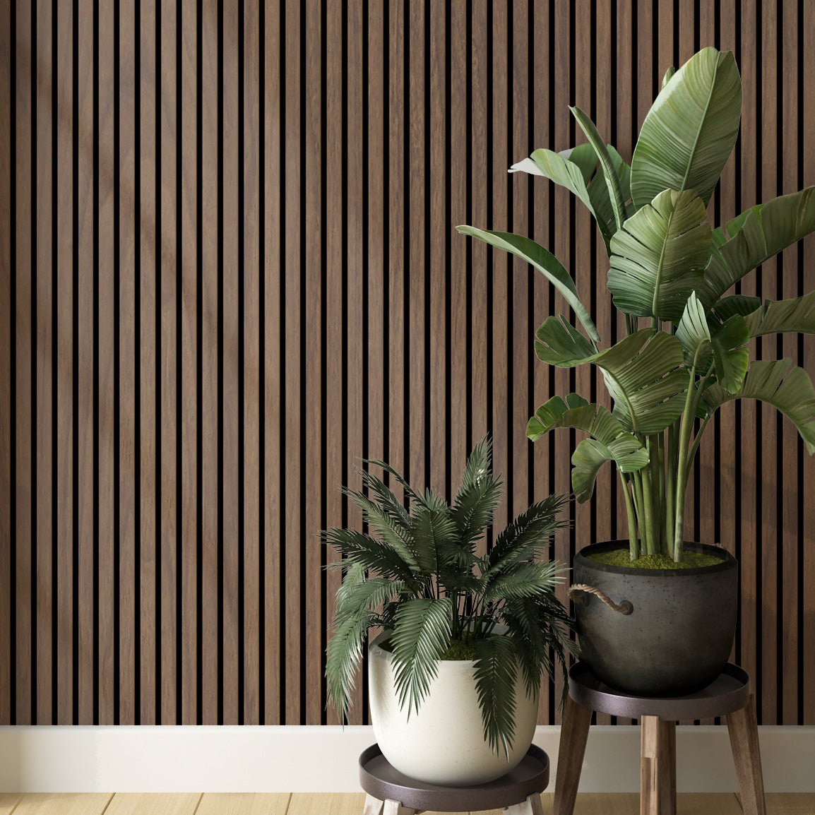 Wood Slat Wall Panel On Black Felt Backing at Ruby Dougharty blog