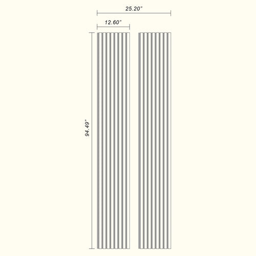 Natural White Oak Grey Felt Slat Panel: Sustainable Modular Acoustic