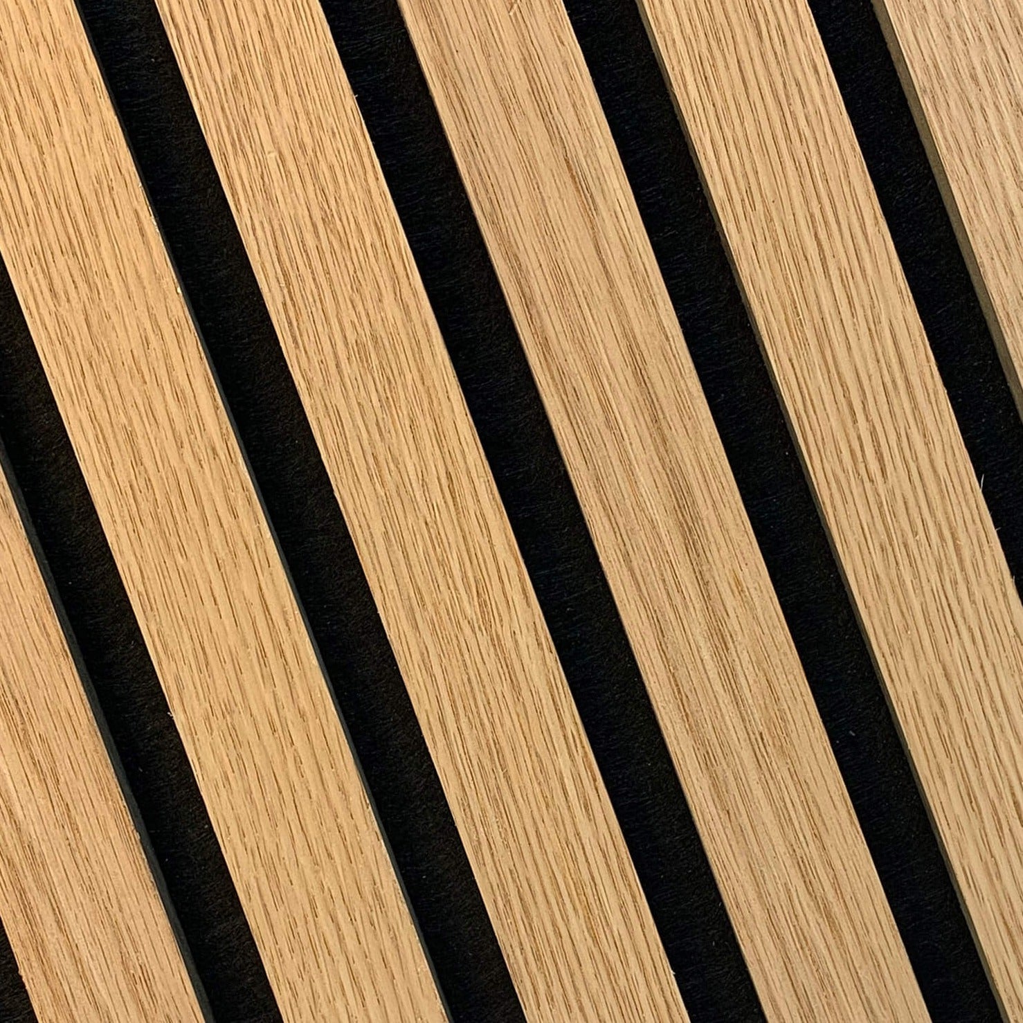 Wood Slat Acoustic Panel in White Oak - Slats.co
